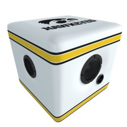 Rainmaker Iowa Hawkeyes Bluetooth Speaker Ottoman-White/Blk