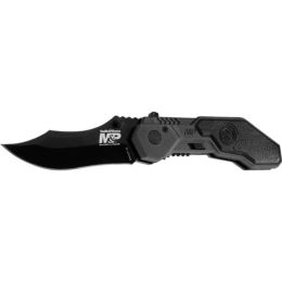 S&W SWMP1B Assisted 3.0 in Black Blade Gray-Black Aluminum