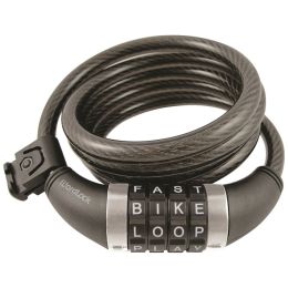 Wordlock Combination Resettable Cable Lock (black) HBCCL411BK