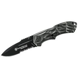 S&W Black Ops Assisted 2.5 in Combo Gray Aluminum Handle