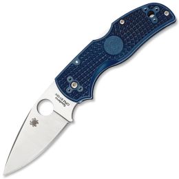 Spyderco Native 5 Folder 3.0 in Plain Dark Blue FRN Handle