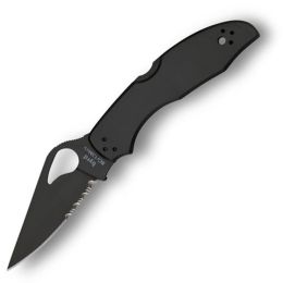 Byrd Meadowlark2 Folder 2.9 in Black Combo Blade Blk SS Hndl