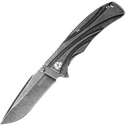 Kershaw Manifold Assisted 3.5 in Blackwash Plain SS Handle