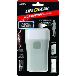 Life+gear 25-lumen Stormproof Power Failure Nightlight &amp;amp; Flashlight LGAA3860635