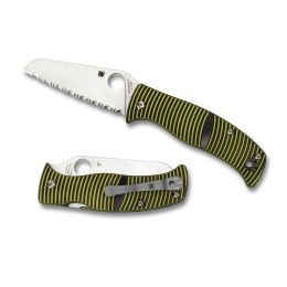 Spyderco Caribbean Folder 3.7 in Sheepsfoot Serrated G-10