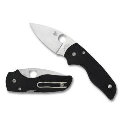 Spyderco Lil Native Folder 2.47 in Plain Black G-10 Handle