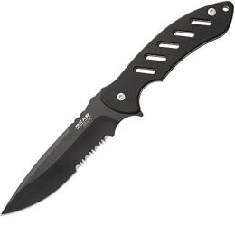 Bear Edge Brisk 1.0 Fixed Blade Knife-Open 9-3-4in Black