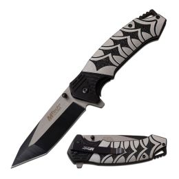 MTech USA Spring Assisted Knife 3.5in Blade 8.25in Open-Grey