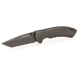 Sheffield Oswego Assisted Folder 3in Black G-10 Handle Plain