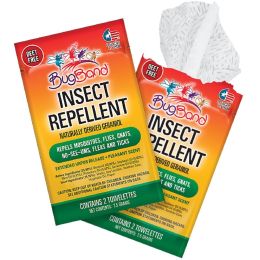 BugBand Insect Repellent Towelette Foil Two-Pak (Case of 50)
