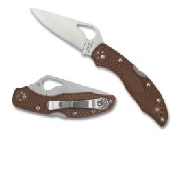 Byrd Meadowlark2 Folder 2.9 in Plain Blade Brown FRN Handle