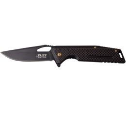 Elite Tactical Evolution Folding Clip Knife 4.5 Closed Black