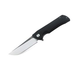 Bestech Paladin Folder 3.54 in Blk SW-Satin Plain Black G-10