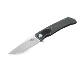 Bestech Sky Hawk Folder BB-Satin Plain Gray Titanium Handle