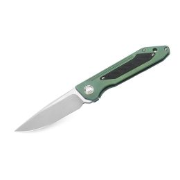 Bestech Shinkanzen Folder BB-Satin Plain Green Titanium Hndl