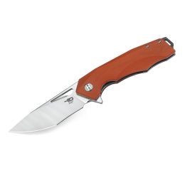 Bestech Toucan Folder SW-Satin Plain Orange G-10 Handle