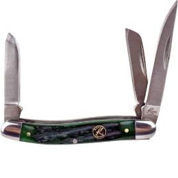 Roper Stockman 2.5 in Blade Green Jigged Bone Handle