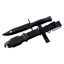 Ontario M-9 Bayonet Fixed 7.0 in Black Blade Kraton Handle