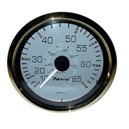 Faria 4 Signature Gold 65MPH Speedometer