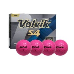Volvik S4 Pink Golf Balls (12 GOLF BALLS)