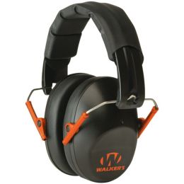 Walkers Game Ear GWP-FPM1-BKO PRO Low-Profile Folding Muff (Black/Orange)