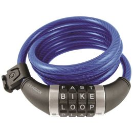 WordLock CL-409-BL Combination Resettable Cable Lock (Blue)