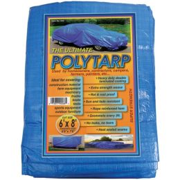 World and Main V68 Reinforced Plastic Tarp (6ft x 8ft)