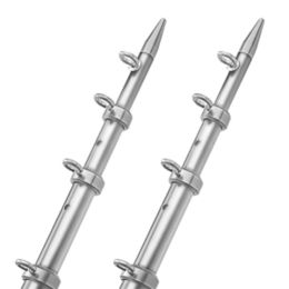 TACO 15 Telescopic Outrigger Poles HD 1-&#189; - Silver/Silver