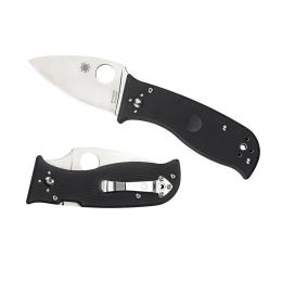 Spyderco LilTemperance Folder 2.9 in Plain Black G-10 Hndl