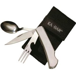 Ka-Bar Hobo Knife 3.0 in Blade Stainless Handle