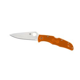 Spyderco Endura 4 Folder 3.75 in Plain Orange FRN Handle