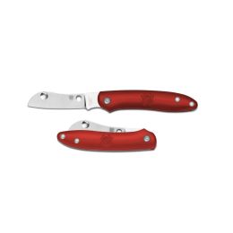 Spyderco Roadie 2.1 in Plain Red FRN Handle