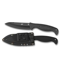 Spyderco Aqua Salt 4.69 in Black Plain Black FRN Handle