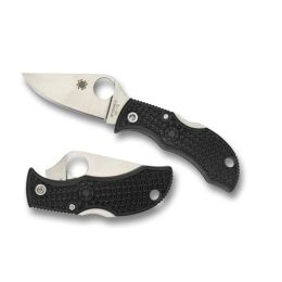 Spyderco Manbug Folder 1.95 in Plain Black FRN Handle