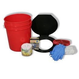 Ready America Lockdown Toilet Bucket Kit - 1-4 Person