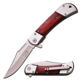 Elk Ridge Spring Assisted Knife 4.75in w-Satin Finish Blade