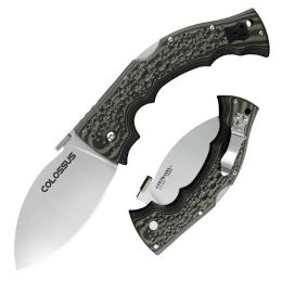 Cold Steel Colossus I Folder 4.0 in Plain Black-Green G-10