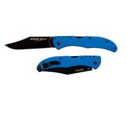 Cold Steel Broken Skull IV Folder 4 in Black Plain Blue G-10