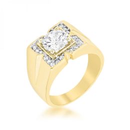 Regal Golden Mens Ring (size: 12) R07120G-C01-12